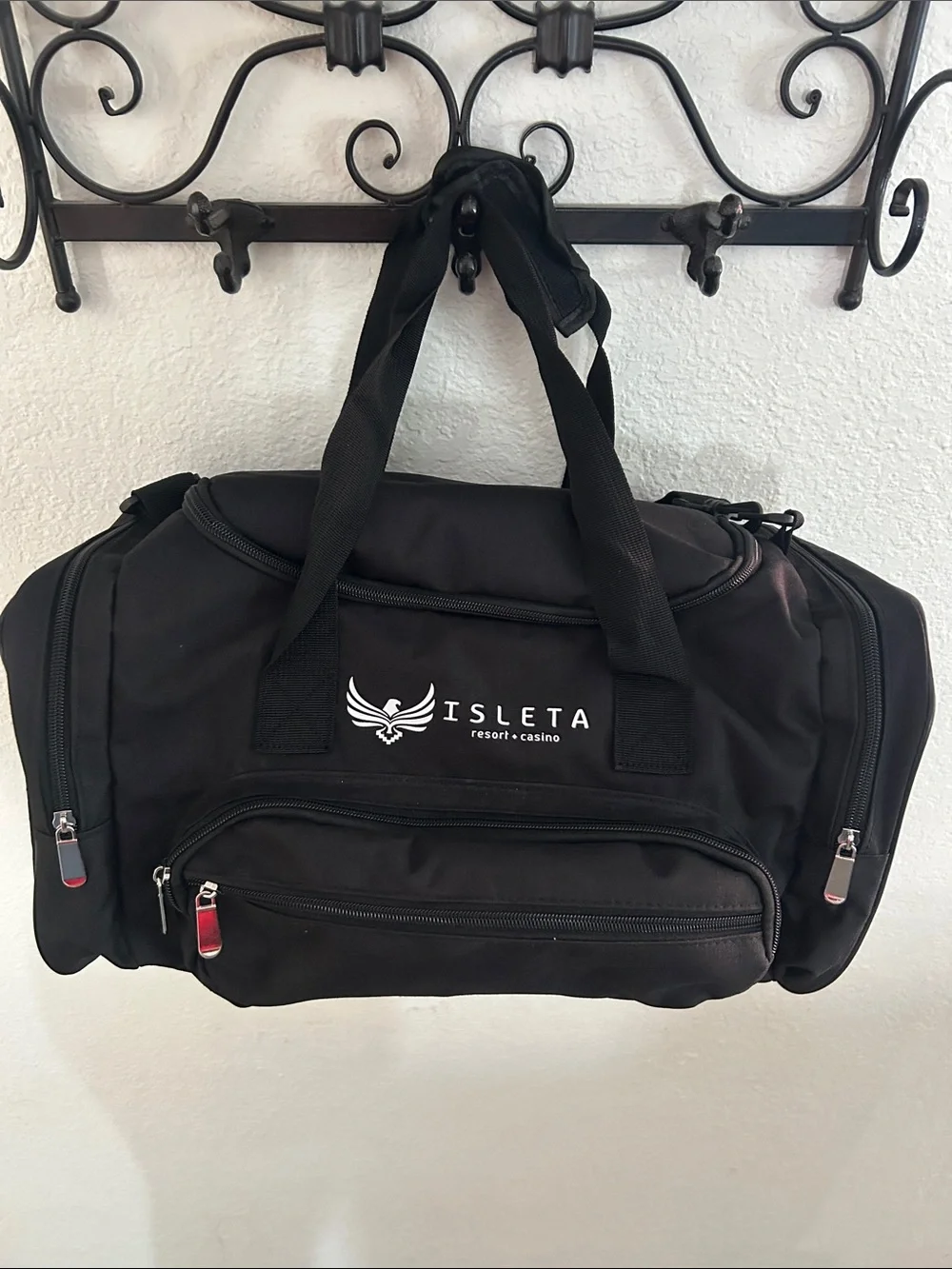 Black Travel Duffel Bag - Men